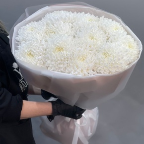 Букет из 11 белых хризантем  в Жуковском