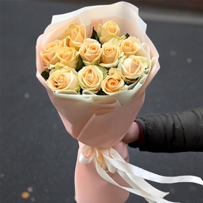 Букет из 11 роз Пич Аваланж (60 см) в Жуковском