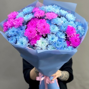 Букет "Матильда" из 15 кустовых хризантем в Жуковском