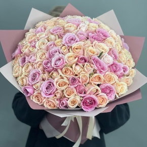 Букет "Люция" из 101 розы (50 см) в Жуковском