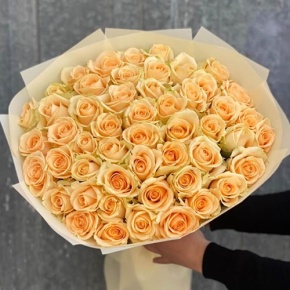 Букет из 51 розы Аваланж (60 см) в Жуковском