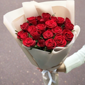 Букет 21 красная роза (60 см) в Жуковском
