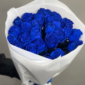 25 синих роз Эквадор (60 см) в Жуковском