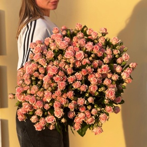 Букет из 39 нежных кустовых роз (70 см) в Жуковском