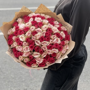 Букет "Амурный" из 101 розы (40 см) в Жуковском