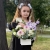 Композиция с георгинами на 1 сентября в белом ящике в Жуковском