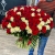 Букет 151 роза красный и белый микс (60 см) в Жуковском