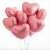 Сердце розовое фольгированный шар с гелием (45 см) в Жуковском