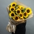 Букет "Месседж" с подсолнухами и эвкалиптом в Жуковском
