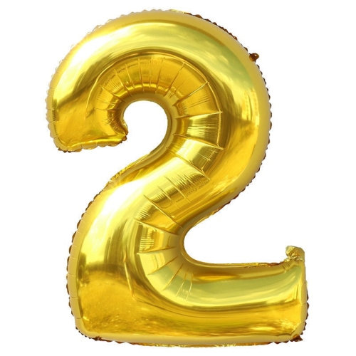 Шар гелиевый цифра 2 (40х102 см) в Жуковском