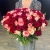 Букет 151 роза красный микс (50 см) в Жуковском