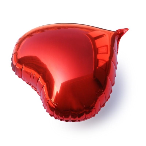 Сердце красное фольгированный шар с гелием (45 см) в Жуковском